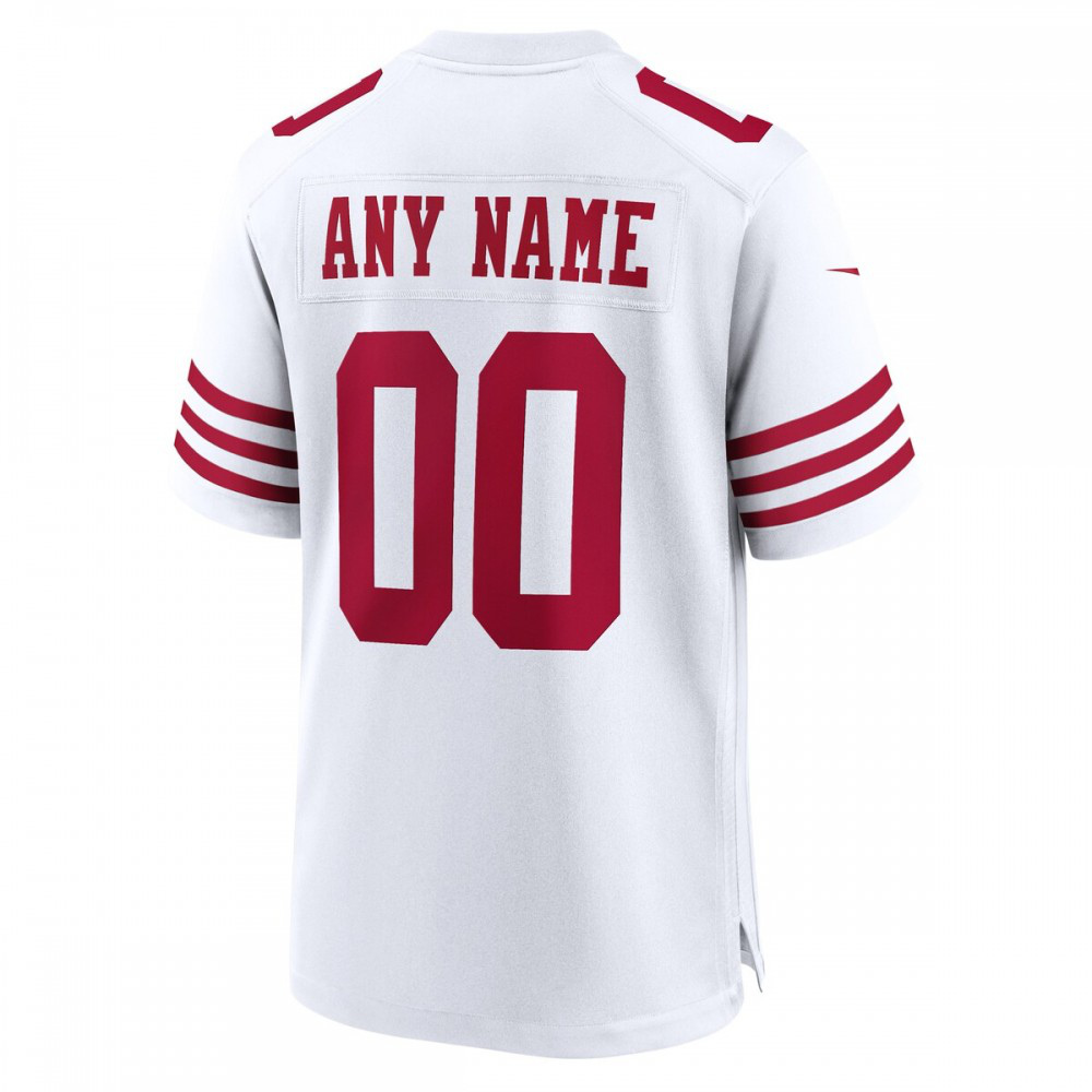 San Francisco 49ers Nike Game Custom Player Jersey - White-GridironStore